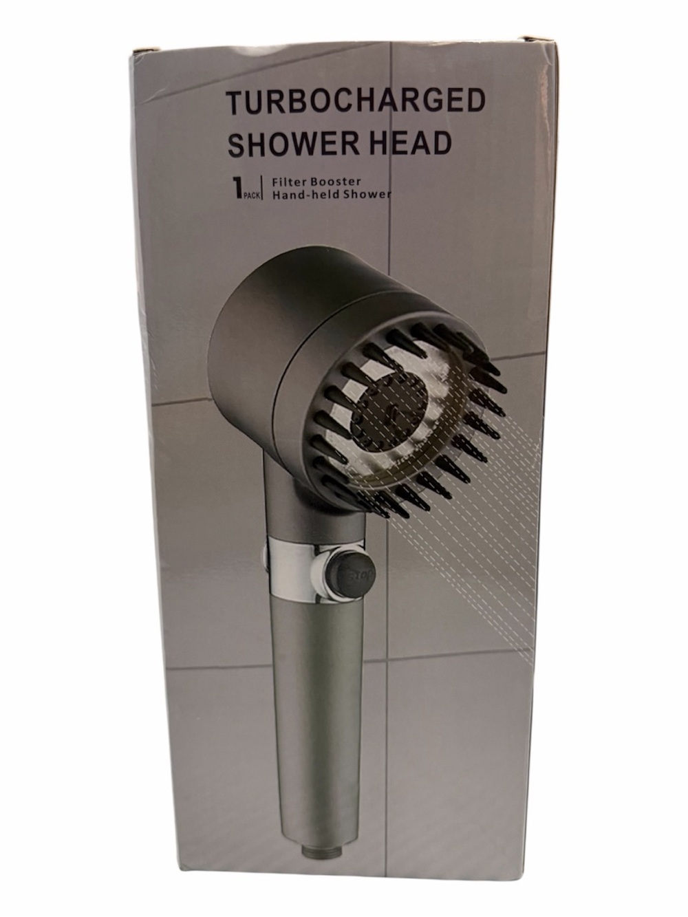 Turbocharged High‑Pressure Shower Head • New in Box